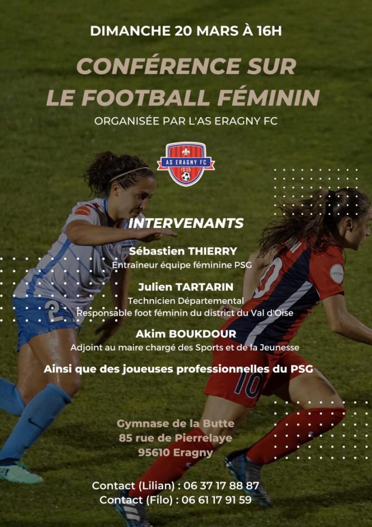 l’AS Eragny FC organise une conférence sur le Football Féminin ...